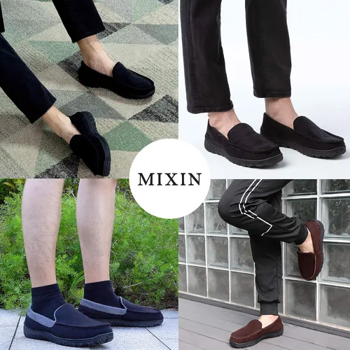 Miniatura 2 de MIXIN Pantuflas estilo mocasín para hombre con espuma viscoelástica.