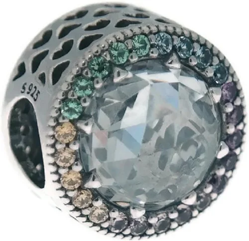 Pandora Multicolor radiante corazones encanto multicolor CZ 791725czmx