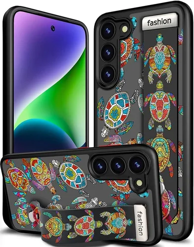 Miniatura 143 de Compatible para Samsung Galaxy S23 Funda Bonita con Correa Soporte Dedo Kickstand, Fundas de Silicona Geniales de Diseñador Funda Cover - Mariposa