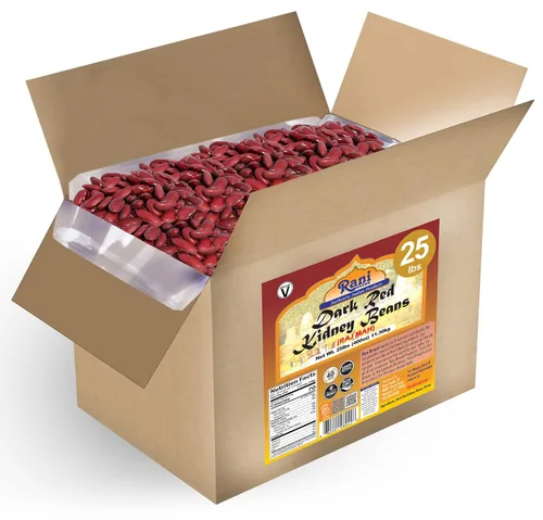 Miniatura 14 de Rani Black Eyed Peas, Guisantes de Carita Secos (Lobhia) 400oz (25lbs) 11.36kg Caja a Granel ~ Completamente Natural Vegano Kosher Apto