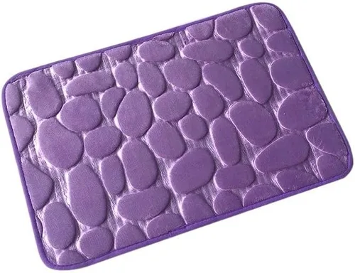 Miniatura 12 de Alfombra de Baño con Relieve De Adoquines, Felpudo Antideslizante, Para Lavabo De Bañera, Suelo Lateral, Almohadilla De Espuma Viscoelástica, Para