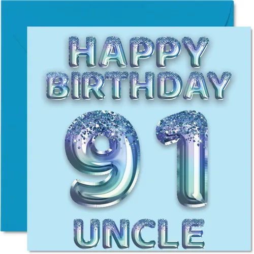 Miniatura 13 de Stuff4 Tarjeta de primer cumpleaños para niños, globo de fiesta con purpurina azul, tarjetas de feliz cumpleaños para niño de 1 año, nieto, hijo, 57