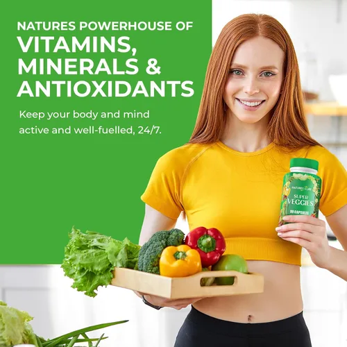 Miniatura 8 de Nature's Core Suplemento de frutas y verduras – 360 cápsulas – 100% súper frutas y verduras enteras, fabricado en Estados Unidos, sin soja, vegano
