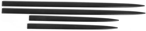 KIMISS Protector de puerta de automóvil, protectores de borde universales, 4 piezas, borde lateral de carrocería, impermeable, color negro