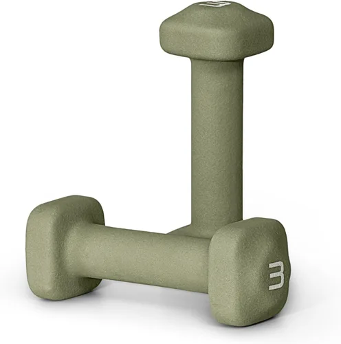 Miniatura 44 de Tone Fitness Pares de Mancuernas de Pesas de Neopreno con Cabeza Cuadrada Antirrodamiento Múltiples Opciones Azul