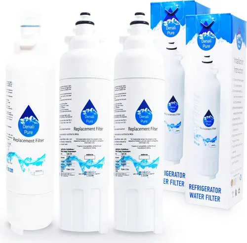 Paquete de 3 filtros de agua de repuesto para refrigerador LG LSXS26386S - Compatible con LG LT800P, ADQ73613401 cartucho de filtro de agua para