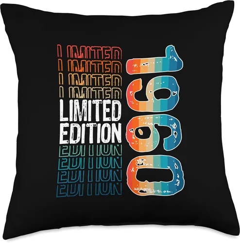 Miniatura 4 de Limited Edition Vintage 1960 Retro Birthday Throw Pillow