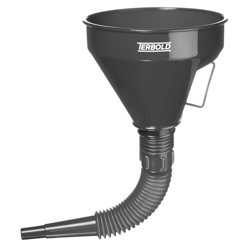 Miniatura 8 de Embudo flexible automotriz con manguera Embudo de aceite flexible de boca ancha para uso automotriz – gas, líquido de transmisión, combustible Azul