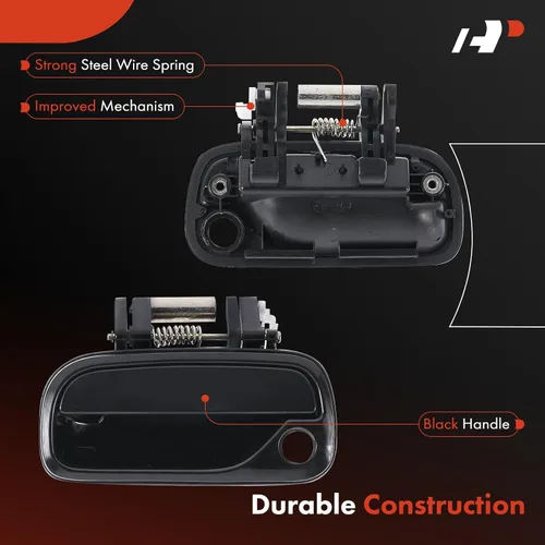 Miniatura 4 de A-Premium Manija de puerta exterior delantera izquierda del lado del conductor compatible con Toyota Tundra 2000-2003, Tundra 2004-2006 Pastilla