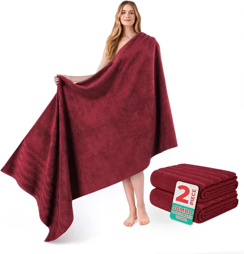 Miniatura 18 de American Soft Linen Toallas de baño jumbo grandes de 35 x 70 pulgadas, 600 GSM, 100% algodón, sábanas de baño turcas, toallas de baño de lujo