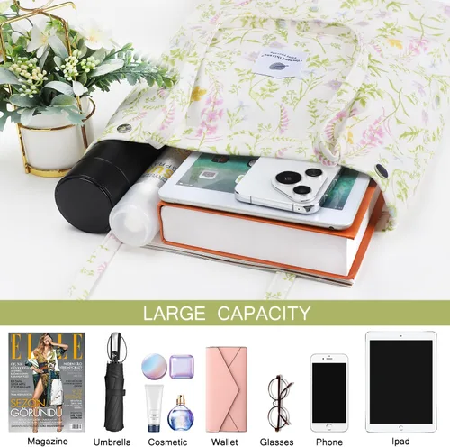 Miniatura 162 de Ayieyill - Bolsa de pana para mujer y niña, con correa de lona para colgar al hombro, bolsa con bolsillo