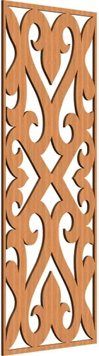 Miniatura 119 de Keene Paneles de pared decorativos de madera con calado, 9 3/8 pulgadas de ancho x 24 3/8 pulgadas de alto x 1/4 de alto, roble rojo rojo (Red Oak)