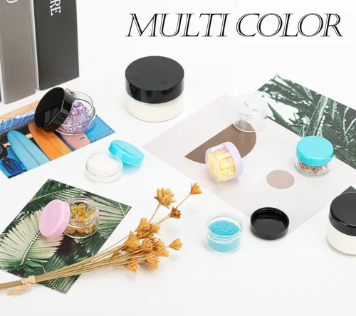 Miniatura 7 de 5 Gramos Contenedores de Muestra con Tapas, 25 Piezas Mini Contenedores de Maquillaje, Contenedores Cosméticos de Viaje de Plástico Vacío