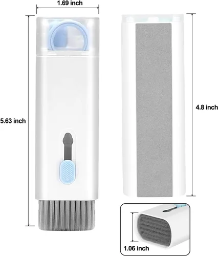 Miniatura 4 de Kit de limpieza electrónica 7 en 1, limpiador de teclado, kit de limpieza de laptop para monitor, teléfono celular, auriculares, Lego, lente de Azul