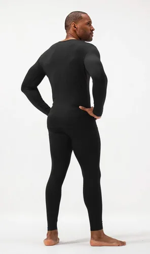 Miniatura 3 de DEVOPS Conjunto de ropa interior térmica para hombre con forro polar