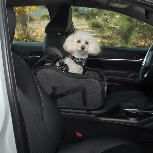Miniatura 15 de K&H Pet Products Asiento elevador de cubo para perro, cinturón de seguridad seguro, 2 correas de seguridad, fundas lavables, asientos elevadores