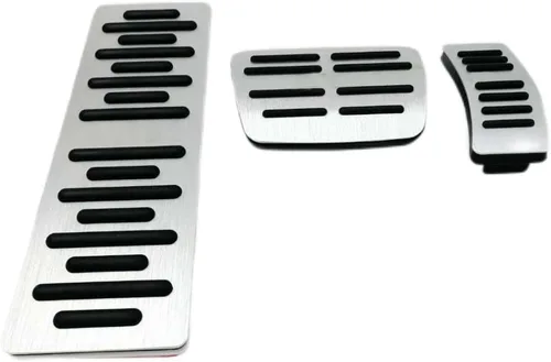 XGR Cubierta de pedal de freno de automóvil, almohadillas antideslizantes para pedal de pie compatibles con Audi A4L/A5/A6L/A7/A8L/Q5/Q7 (2 piezas)