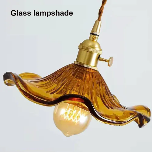 Miniatura 6 de Kitchen Island Light Fixture, Nordic Retro 9.0 in Green Glass Shade Hanging Pendant Lamp with Brass Finish, Adjustable Cord Chandelier for Bedroom