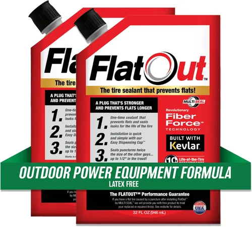 Miniatura 12 de FlatOut Sellador de neumáticos todoterreno, fórmula de equipo de energía para exteriores, evita neumáticos pinchados, fija un neumático plano, sella