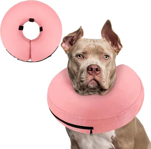 Miniatura 57 de Supet Cono Inflable para Perro para Perros Grandes, Medianos y Pequeños, Collar de Cono Suave para Perros y Gatos, Collar EC para Cuello de Perro