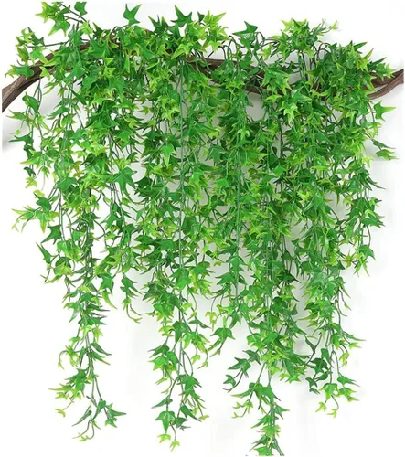 Miniatura 40 de Plantas artificiales de Monstera, hojas de tortuga tropical falsas, arbustos de vegetación decorativa, planta falsa, hojas de palmera sintéticas