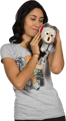 Miniatura 3 de Lobo de peluche de Minecraft con etiqueta, 15 In