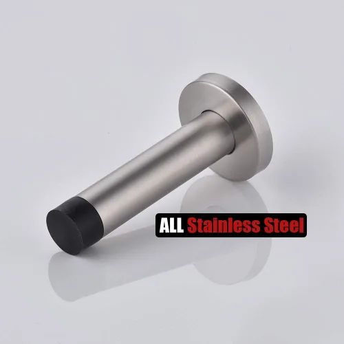 Miniatura 7 de JQK Tope de puerta, acero inoxidable 304 de grosor de 0.039 pulgadas (0.039 in), amortiguador de sonido, tope de puerta, protetor, 2 unidades, Punta