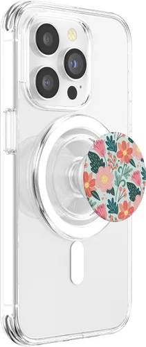 Miniatura 4 de Lindo jardín botánico colorido patrón floral PopSockets MagSafe PopGrip para iPhone