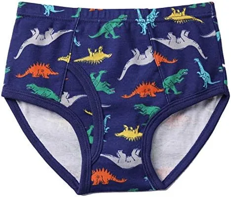 Miniatura 3 de Calzoncillos 100% algodón para niños pequeños, ropa interior suave de dinosaurio para niños pequeños