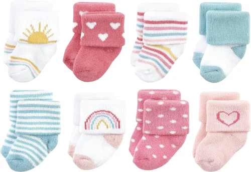 Miniatura 80 de Hudson Baby - Calcetines de algodón para bebés recién nacidos y Terry para niñas bebés
