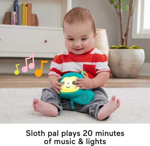 Miniatura 6 de Fisher-Price Alfombra de juego para bebé, 3 en 1, diseño de selva tropical, gimnasio sensorial con música y luces, cuña de abdomen y 5 juguetes