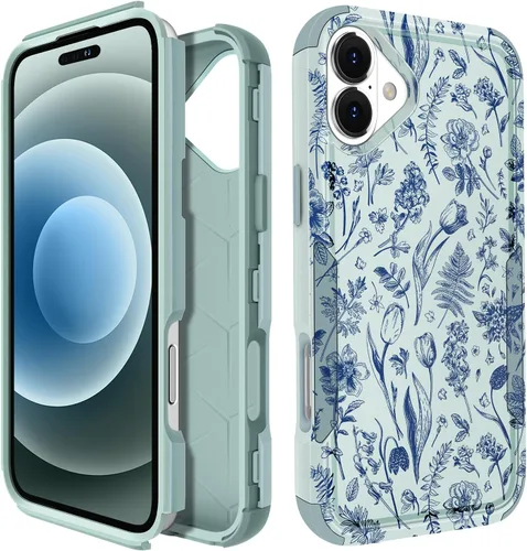 Miniatura 34 de para iPhone 11 - Funda para mujeres y niñas, diseño único estético, mariposa azul kawaii para adolescentes, funda protectora resistente, dura, a
