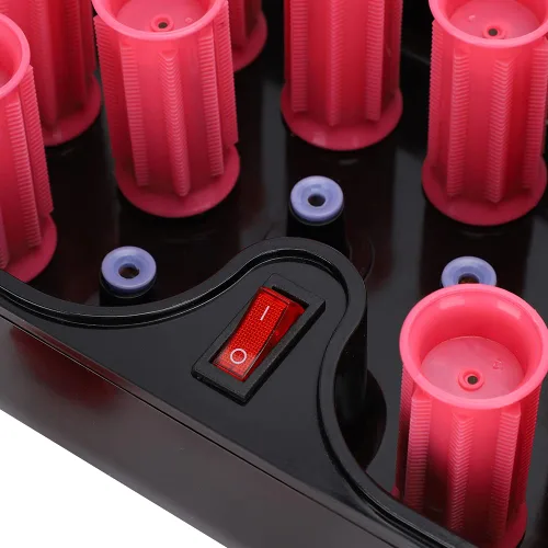 Miniatura 6 de Rodillos eléctricos con calefacción, 15 unidades de varillas eléctricas para rizar el cabello, rodillo rizador de pelo de 1.181 in con pinzas