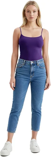 Miniatura 396 de Emmalise Camisola larga casual básica para mujer, con tirantes ajustables, top en capas