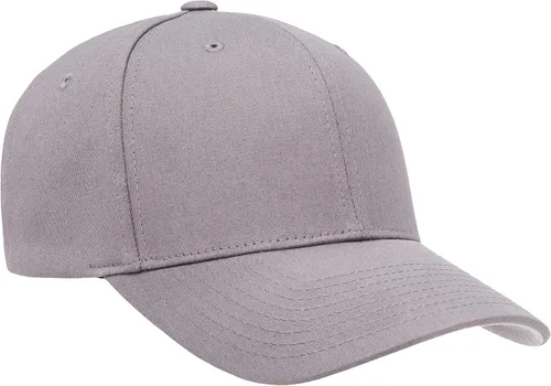 Miniatura 5 de Flexfit Gorra ajustada de sarga de algodón para hombre, plateado