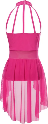 Miniatura 37 de Vestido de ballet lírico para niñas y niñas, sin mangas, encaje floral, leotardo contemporáneo, moderno disfraz de baile