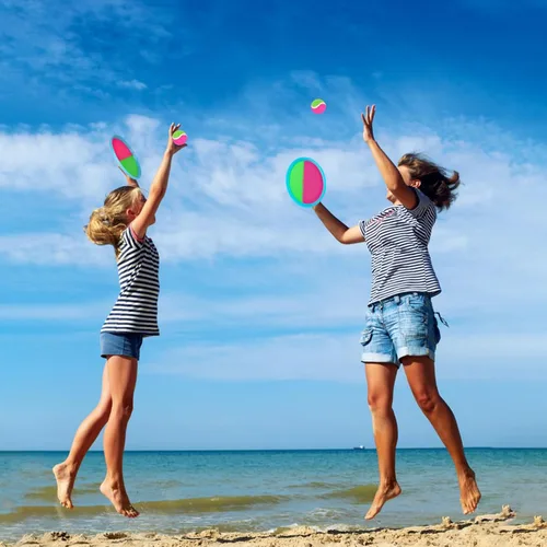 Miniatura 2 de Juego de pelotas para lanzar y atrapar, juego de pelota con pinchos para niños de 4 a 8 años, juguetes al aire libre para playa, césped, parque