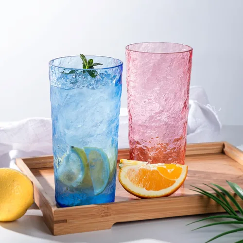 Miniatura 4 de KX-WARE Vasos de agua acrílicos de 26 onzas, vasos de plástico más grandes, juego de 8 colores mixtos