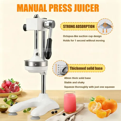 Miniatura 3 de Heavy Duty Stainless Steel Citrus Juicer Manual Press - Commercial Hand Squeezer Pomegranate juice extractor for Lemon Orange Lime Pomegranate High