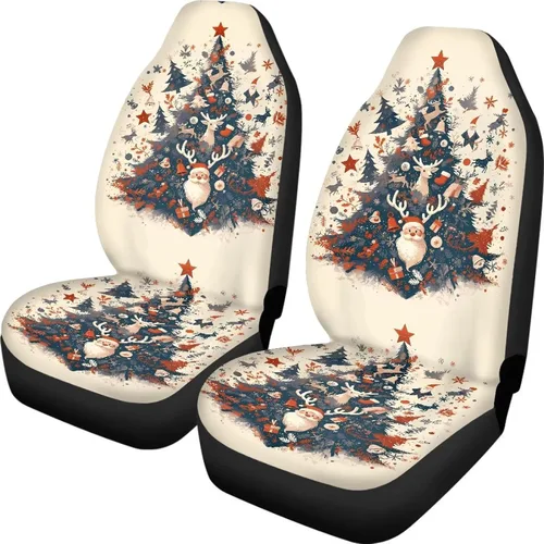 Miniatura 29 de Funda de asiento de automóvil con margaritas bohemias, diseño hippy arcoíris, margarita, flores, antideslizante, SUV, sedán, furgoneta, protector
