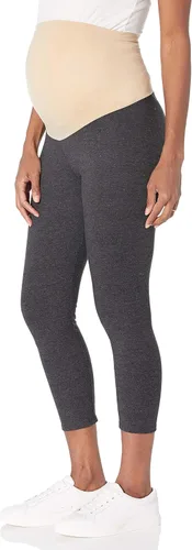 Motherhood Maternity Women's Essential Stretch Secret Fit Over the Belly Leggings Full Length & Crop Length XS-3X 1 & 2 Packs
