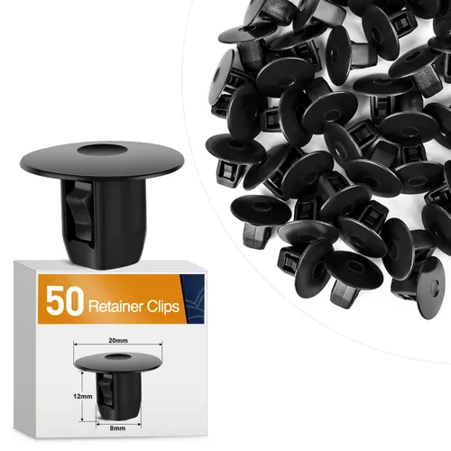 Miniatura 18 de GOOACC Clips de remache de nailon para guardabarros y protector de parachoques para GM, Ford y Chrysler 0.276 in, clips para carrocería