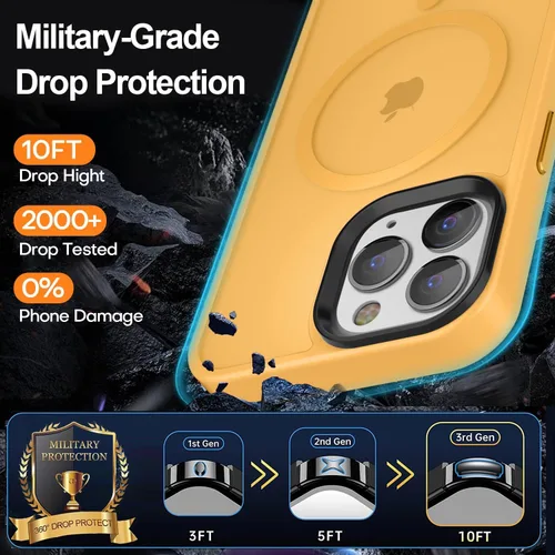 Miniatura 122 de Fuerte magnético para iPhone 11, compatible con Magsafe, [resistente a caídas de 13 pies] Funda trasera translúcida mate con sensación de piel