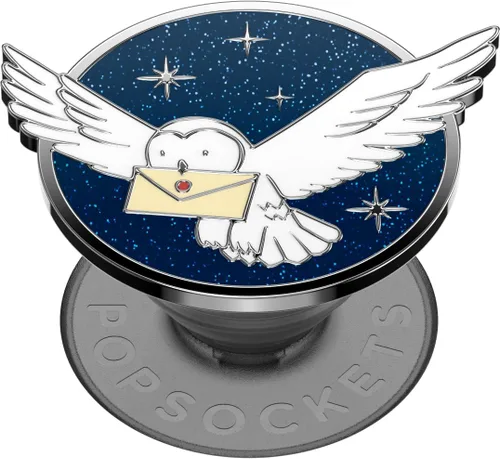 PopSockets - Agarre para teléfono con soporte expandible, agarre adhesivo, PopOut, Friends - Esmalte Hedwig