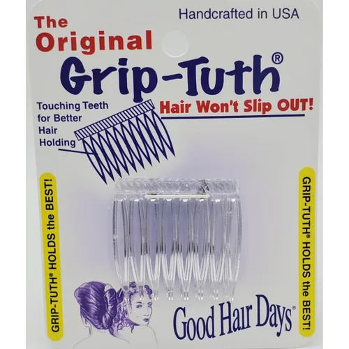 Grip-Tuth Peines – Juego de 2 peines laterales para el cabello – Peines para todo tipo de cabello – Accesorios decorativos y de peinado para mujer