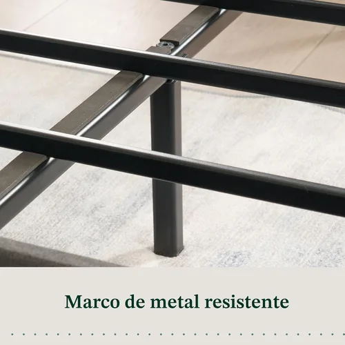 Miniatura 7 de Zinus Billie - Base de cama con plataforma, cuatro cajones de almacenamiento debajo de la cama, cabecera ajustable en altura, estilo tapizado, Gris