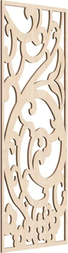 Miniatura 13 de Bridgewater - Paneles de pared decorativos de madera con calado, 9 3/8 pulgadas de ancho x 24 3/8 pulgadas de alto x 1/4 de alto, nogal