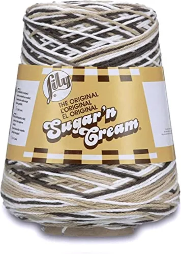 Miniatura 17 de Lily Sugar N Cream - Ovillos de hilo negro - 1 paquete de 14oz/400g - Algodón - #4 Mediano - 640 metros - Para tejer/croché