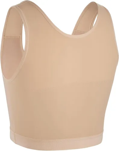 Miniatura 2 de XUJI Carpeta transpirable de medio pecho para carpeta de jersey FTM transgénero, Desnudo