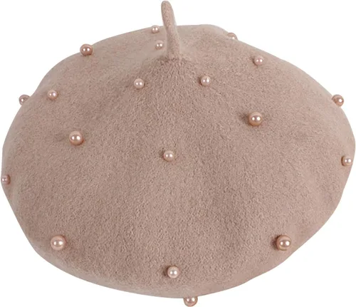 Miniatura 39 de Gorros de boina de perlas para bebés y niñas, sombreros de lana para fiesta de bebé, sombreros de primavera y verano, accesorios para bebés de 2 a 6